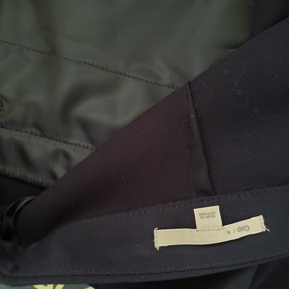 💋Gap navy blue zipper skirt - Picture 4 of 6
